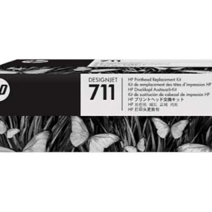 hp 711 cabezal de impresion original + pack de 4 cartuchos de tinta c1q10a