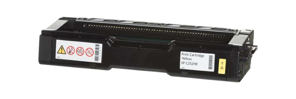 ricoh aficio spc252/spc262 amarillo cartucho de toner original 407719/spc252hey