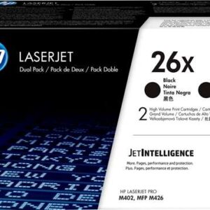 hp cf226x negro pack de 2 cartuchos de toner originales 26x
