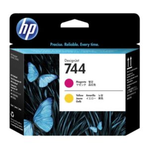hp 744 magenta/amarillo cabezal de impresion original f9j87a