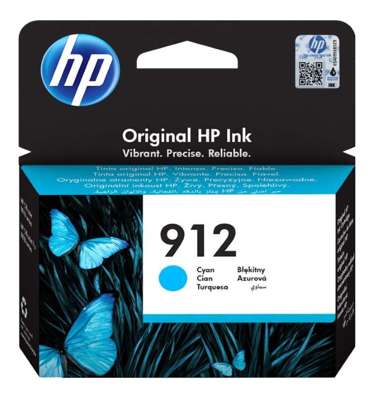 hp 912 cyan cartucho de tinta original 3yl77ae
