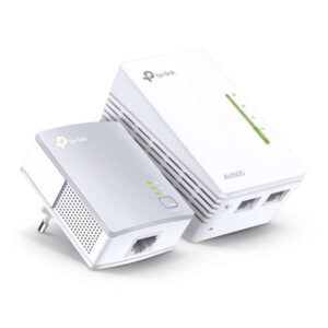 tp link kit adaptadores plc/powerline wifi 600mbps 2 puertos ethernet 10/100mbps