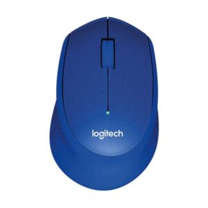 logitech m330 silent plus raton inalambrico 1000dpi silencioso 3 botones uso diestro color azul