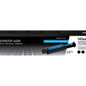hp w1143a negro pack de 2 kits de recarga de toner originales 143a