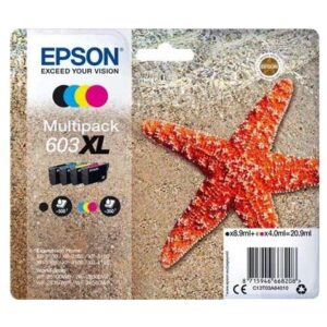 epson 603xl pack de 4 cartuchos de tinta originales c13t03a64010