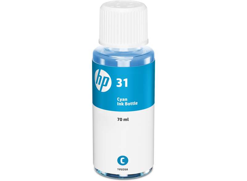 hp 31 cyan botella de tinta original 1vu26ae