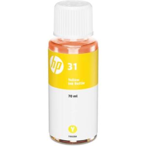 hp 31 amarillo botella de tinta original 1vu28ae