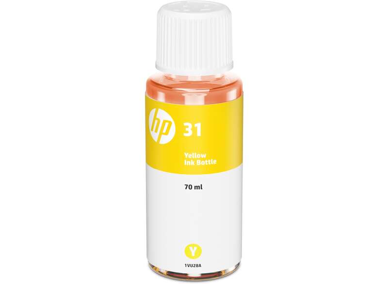 hp 31 amarillo botella de tinta original 1vu28ae