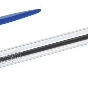bic cristal original boligrafo de bola punta redonda de 1.0mm trazo 0.4mm tinta con base de aceite color azul
