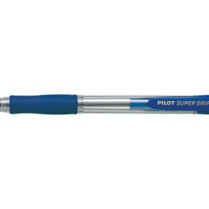pilot boligrafo de bola retractil supergrip punta redonda 1.0mm trazo 0.27mm tinta de aceite grip ergonomico color azul