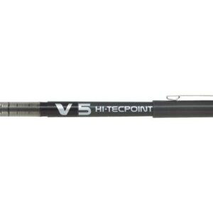 pilot boligrafo de tinta liquida v5 hi tecpoint rollerball punta fina de aguja 0.5mm trazo 0.3mm color negro