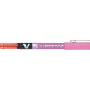 pilot boligrafo de tinta liquida v5 hi tecpoint rollerball punta fina de aguja 0.5mm trazo 0.3mm color rosa
