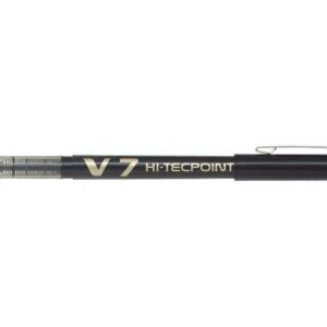 pilot boligrafo de tinta liquida v7 hi tecpoint rollerball punta fina de aguja 0.7mm trazo 0.5mm color negro