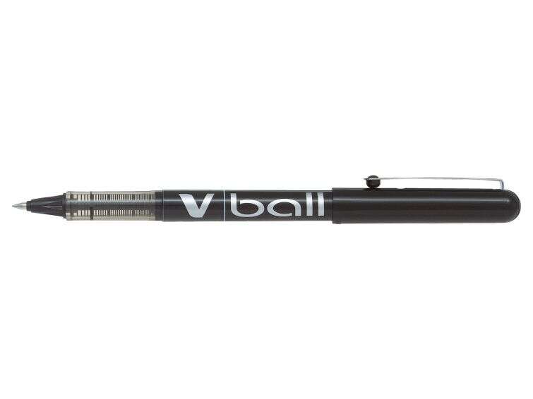 pilot boligrafo de tinta liquida v ball 07 rollerball punta de bola redonda 0.7mm trazo 0.5mm color negro