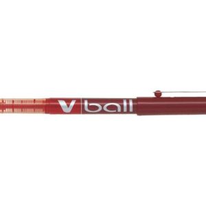 pilot boligrafo de tinta liquida v ball 07 rollerball punta de bola redonda 0.7mm trazo 0.5mm color rojo