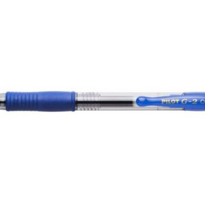 pilot boligrafo de gel g2 rollerball retractil recargable punta de bola redonda 0.7mm trazo 0.32mm grip ergonomico color azul