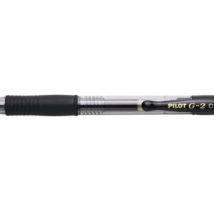 pilot boligrafo de gel g2 rollerball retractil recargable punta de bola redonda 0.7mm trazo 0.32mm grip ergonomico color negro