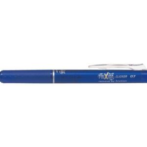 pilot frixion clicker boligrafo de gel borrable retractil punta de bola 0.7mm trazo 0.4mm grip ergonomico color azul