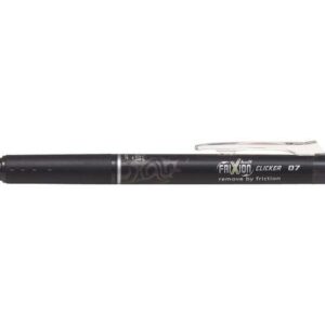 pilot frixion clicker boligrafo de gel borrable retractil punta de bola 0.7mm trazo 0.4mm grip ergonomico color negro
