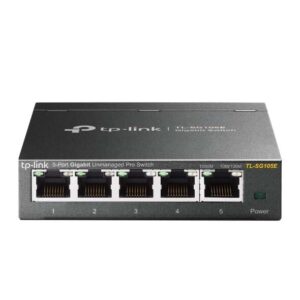 tp link switch easy smart de 5 puertos gigabit plug & play carcasa metalica reduce el consumo de energia