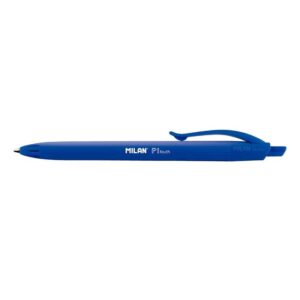 milan p1 touch boligrafo de bola retractil punta redonda 1mm tinta con base de aceite escritura suave 1.200m de escritura color azul