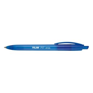 milan p07 dry gel boligrafo de gel retractil punta 0.7mm secado rapido color azul