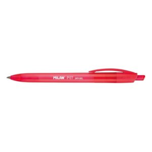 milan p07 dry gel boligrafo de gel retractil punta 0.7mm secado rapido color rojo