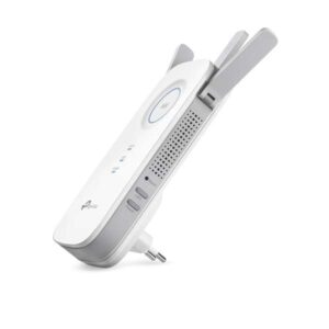 tp link repetidor wifi ac1750 dual band 5ghz/2.4ghz 3 antenas externas hasta 1300mbps puerto gigabit ethernet indicador inteligente modo ap compatible