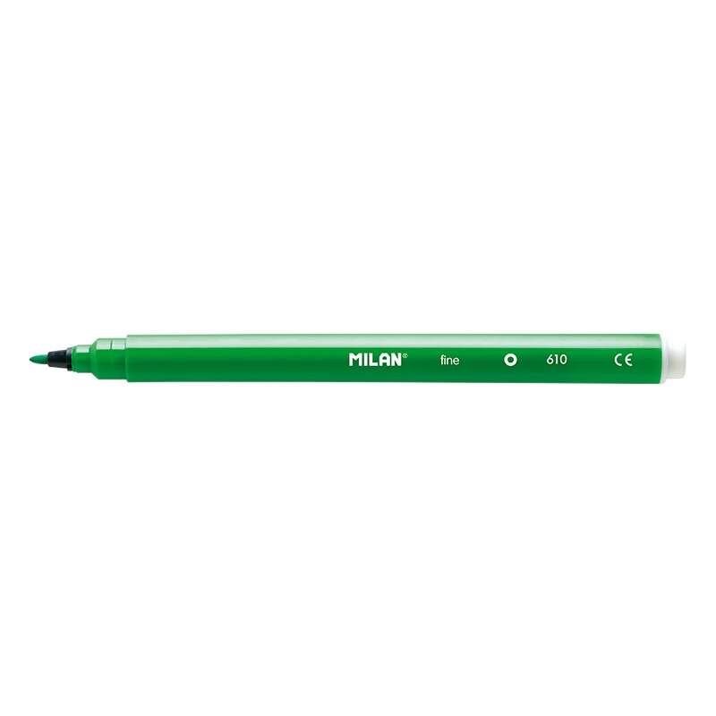 milan pack de 30 rotuladores punta fina de 2mm tinta al agua lavable colores surtidos