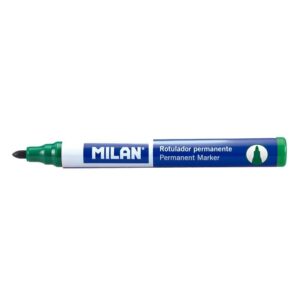 milan rotuladores permanentes con punta redonda punta 4 mm tinta a base de alcohol color verde