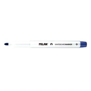 milan rotulador para pizarra blanca con punta redonda punta 3.7 mm tinta a base de alcohol borrable en seco color azul