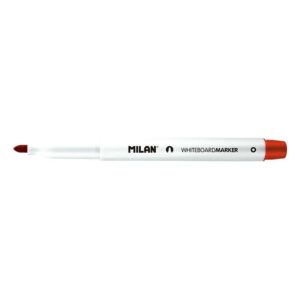 milan rotuladores para pizarra blanca con punta redonda punta 3.7 mm tinta a base de alcohol borrable en seco color rojo
