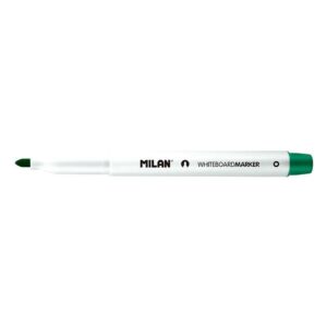 milan rotuladores para pizarra blanca con punta redonda punta 3.7 mm tinta a base de alcohol borrable en seco color verde