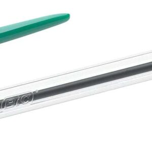 bic cristal original boligrafo de bola punta redonda de 1.0mm trazo 0.4mm tinta con base de aceite color verde