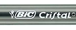 bic cristal large boligrafo de bola punta gruesa de 1.6mm trazo de 0.60mm tinta con base de aceite translucido color negro
