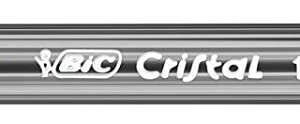 bic cristal large boligrafo de bola punta gruesa de 1.6mm trazo de 0.60mm tinta con base de aceite translucido color azul