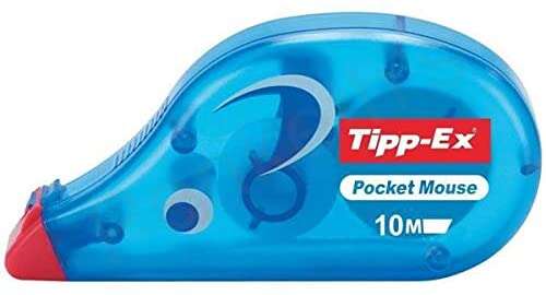 tipp ex pocket mouse cinta correctora 4.20mm x 10m resistente escritura instantanea capuchon protector