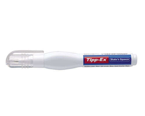 tipp ex shake'n squeeze boligrafo corrector 8ml formula de secado rapido punta metalica