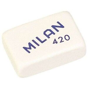 milan 420 goma de borrar rectangular miga de pan suave caucho sintetico colores surtidos