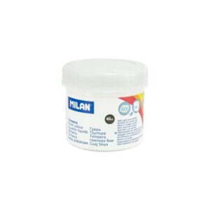 milan bote de tempera 40ml secado rapido mezclable color blanco