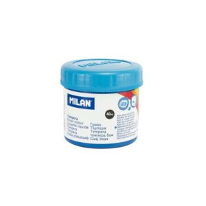 milan bote de tempera 40ml secado rapido mezclable color cyan