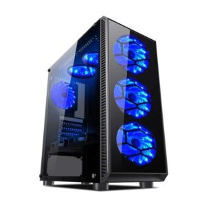 l link avatar caja atx cristal templado 2x ssd/hdd 3.5" 3x ssd/hdd 2.50" 6 ventiladores led incluidos usb 3.0, usb 2.0