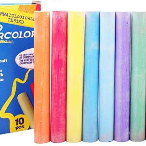 giotto robercolor pack de 10 tizas redondas de colores testadas dermatologicamente compactas y duraderas colores surtidos