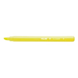 milan junior marcador fluorescente punta biselada 1 4mm color amarillo