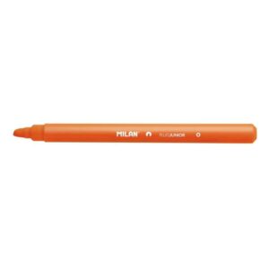 milan junior marcador fluorescente punta biselada 1 4mm color naranja