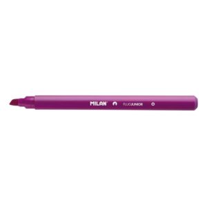 milan junior marcador fluorescente punta biselada 1 4mm color rosa