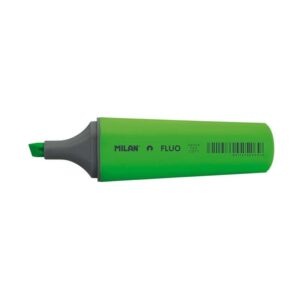 milan marcador fluorescente punta biselada 1 4.8mm color verde