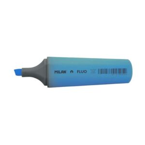 milan marcador fluorescente punta biselada 1 4.8mm color azul