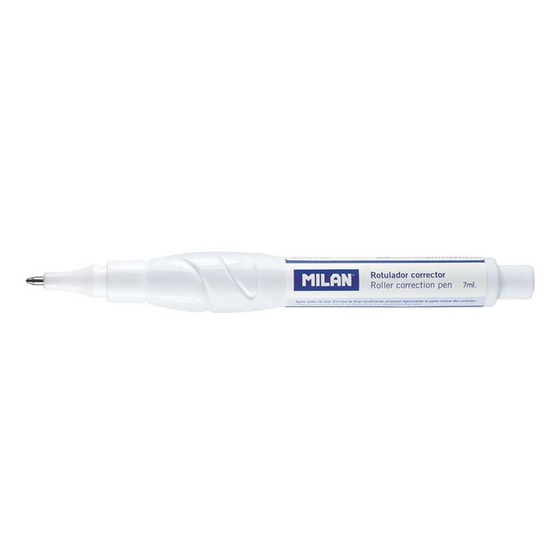 milan boligrafo corrector liquido 7ml punta metalica