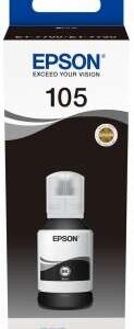 epson 105 negro botella de tinta pigmentada original c13t00q140